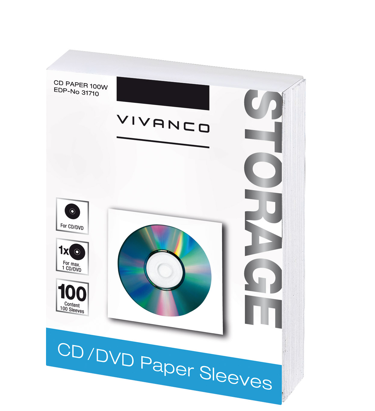 CD/DVD Papier-Umschläge, 100er Pack