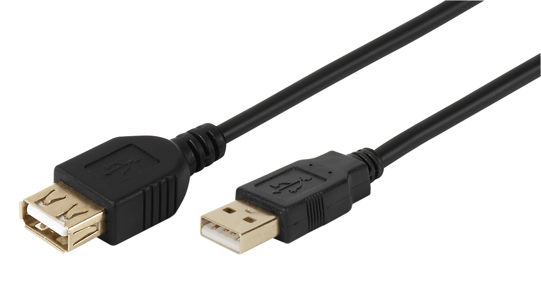 Hochwertiges USB 2.0 zertifiziertes Verlängerungskabel, 3m