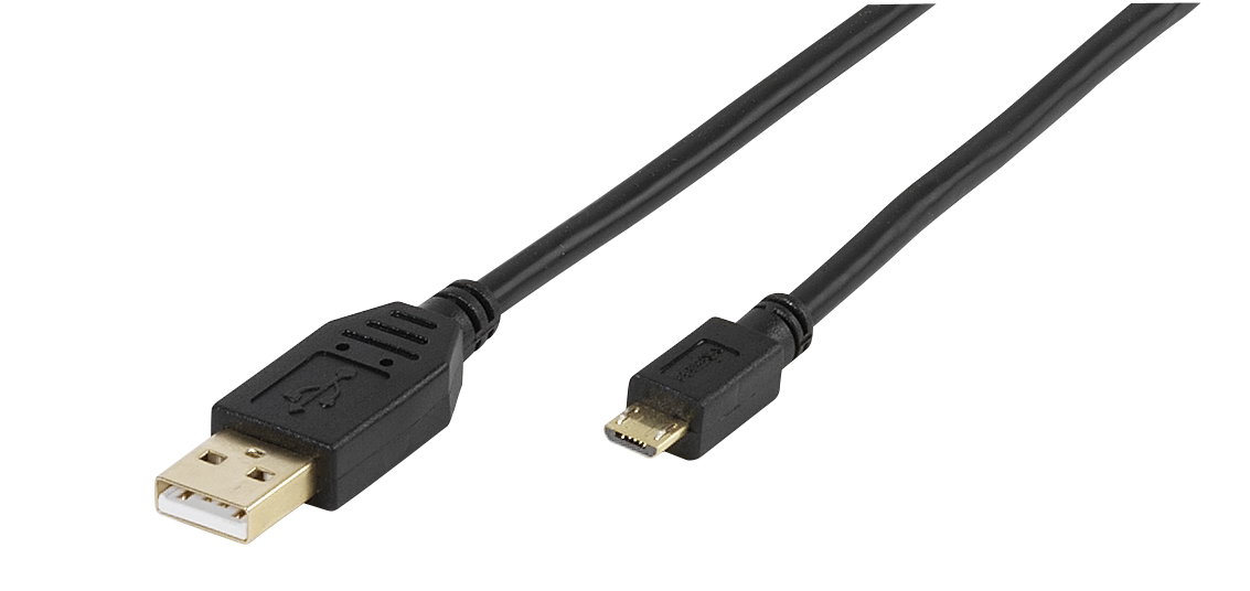 Hochwertiges USB 2.0 zertifiziertes Verbindungskabel, 1,8m