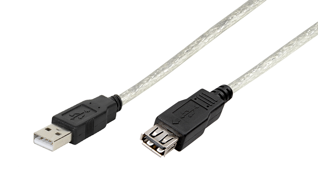 USB 2.0 kompatibles Verlängerungskabel, 0,75m