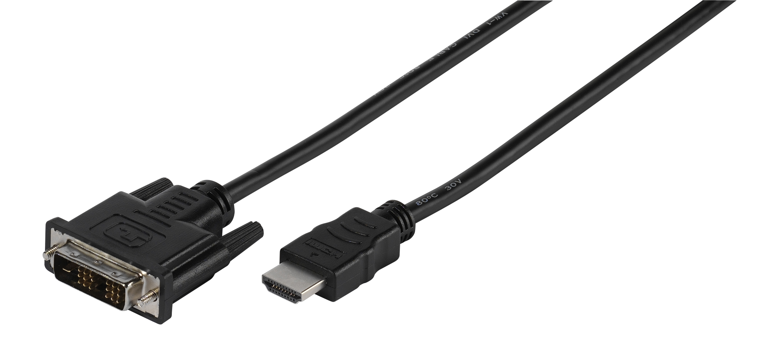 HDMI / DVI Kabel, 2m