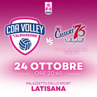 Biglietti CDA Volley Talmassons - Reale Mutua Fenera Chieri '76