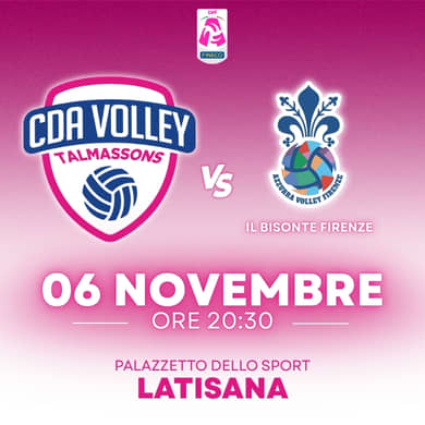 Biglietti CDA Volley Talmassons - Bisonte Firenze