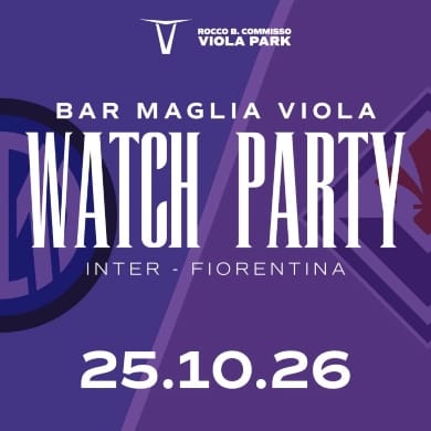 WATCH PARTY - INTER VS ACF FIORENTINA - 8° SERIE A 2026/27