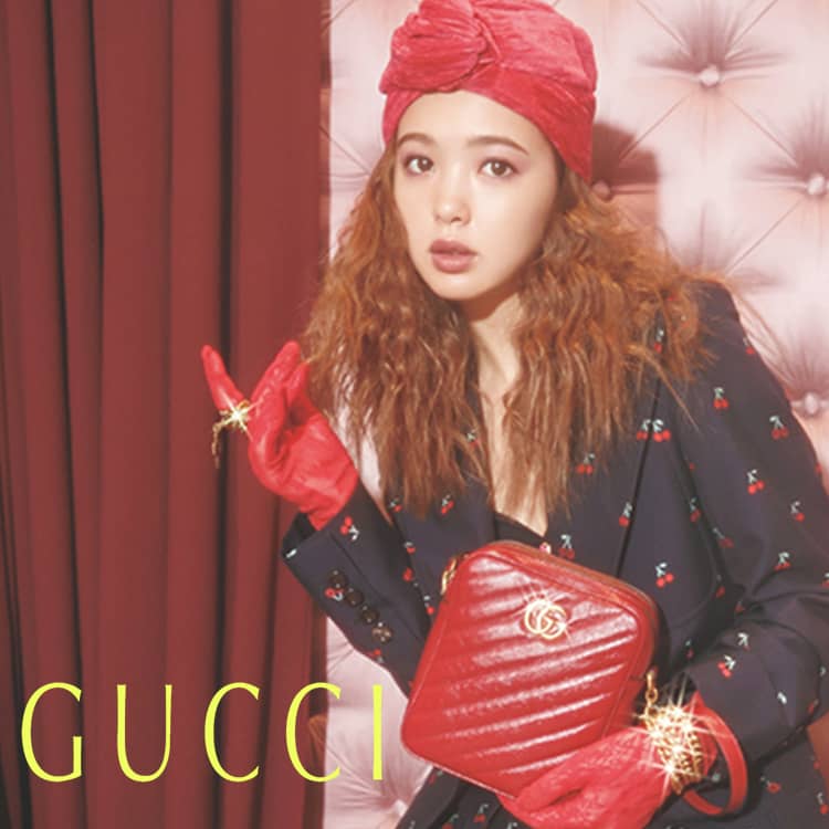 機能的でオシャレ。GUCCIの人気シリーズ「GGマーモント」のミニバッグ