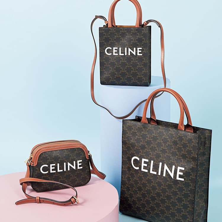 CELINE セリーヌ トリオンフキャンバス スモール バーティカル カバ