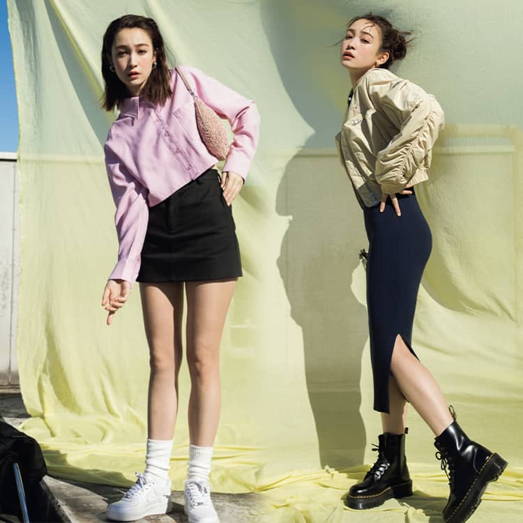短丈トップス×ミニで最強“脚長”盛れが叶う!女っぽさ倍増な 短丈トップス×ミニで最強“脚長”盛れが叶う!女っぽさ倍増な