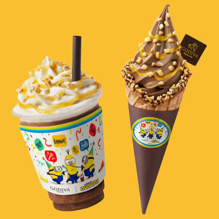 ゴディバ ミニオン 相性抜群 最強チョコと甘いバナナのドリンク ソフトクリーム登場 Vivi
