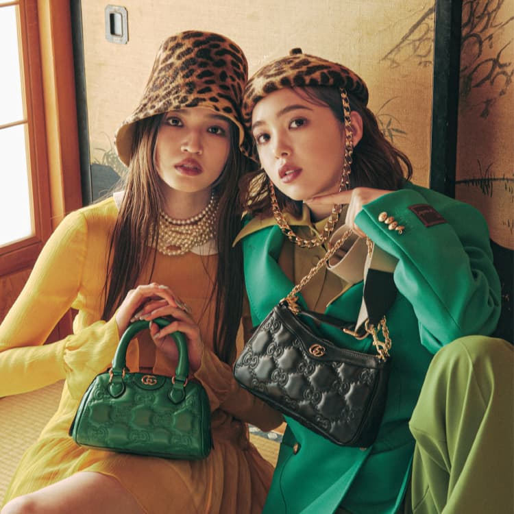 GUCCI】運気アガる♡クラシカルな型押しロゴのアイテムがおしゃれ！ | ViVi