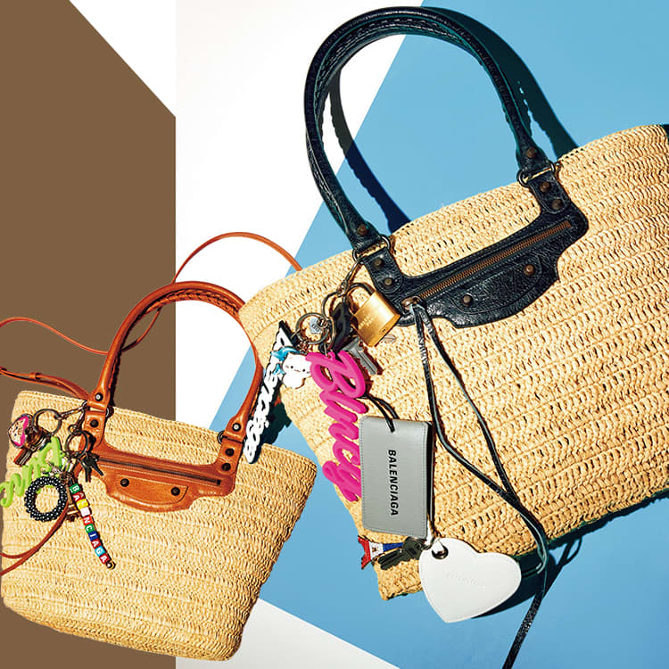 BALENCIAGA】春夏はコーデにカゴバッグを取り入れて!チャームで BALENCIAGA】春夏はコーデにカゴバッグを取り入れて!チャームで