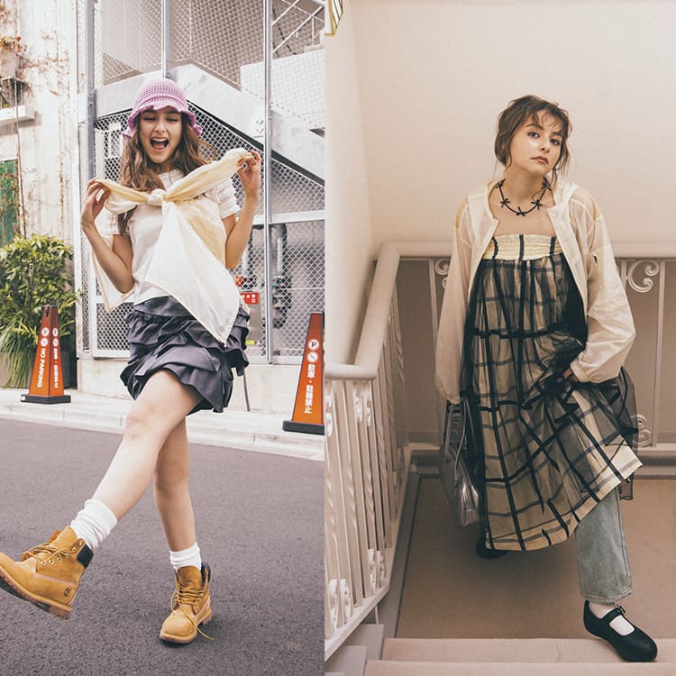 カプリシューレマージュ　シアーブルゾン シアーブロッキングブルゾン CAPRICIEUX LE'MAGE（カプリシューレ