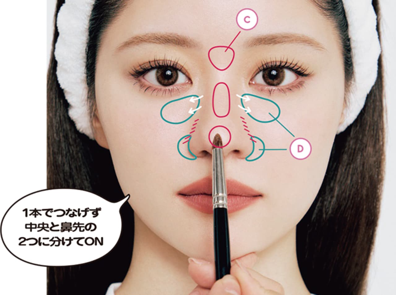 【整形級メイク】メスや糸を入れる前に試して!理想の鼻根・鼻筋・高さにする方法 | ViVi