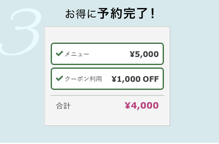 クーポンの使い方