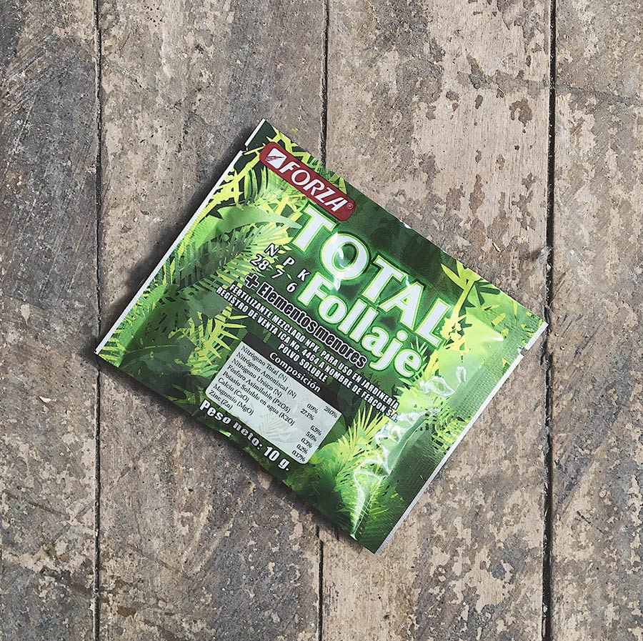 Fertilizante para plantas de Follaje