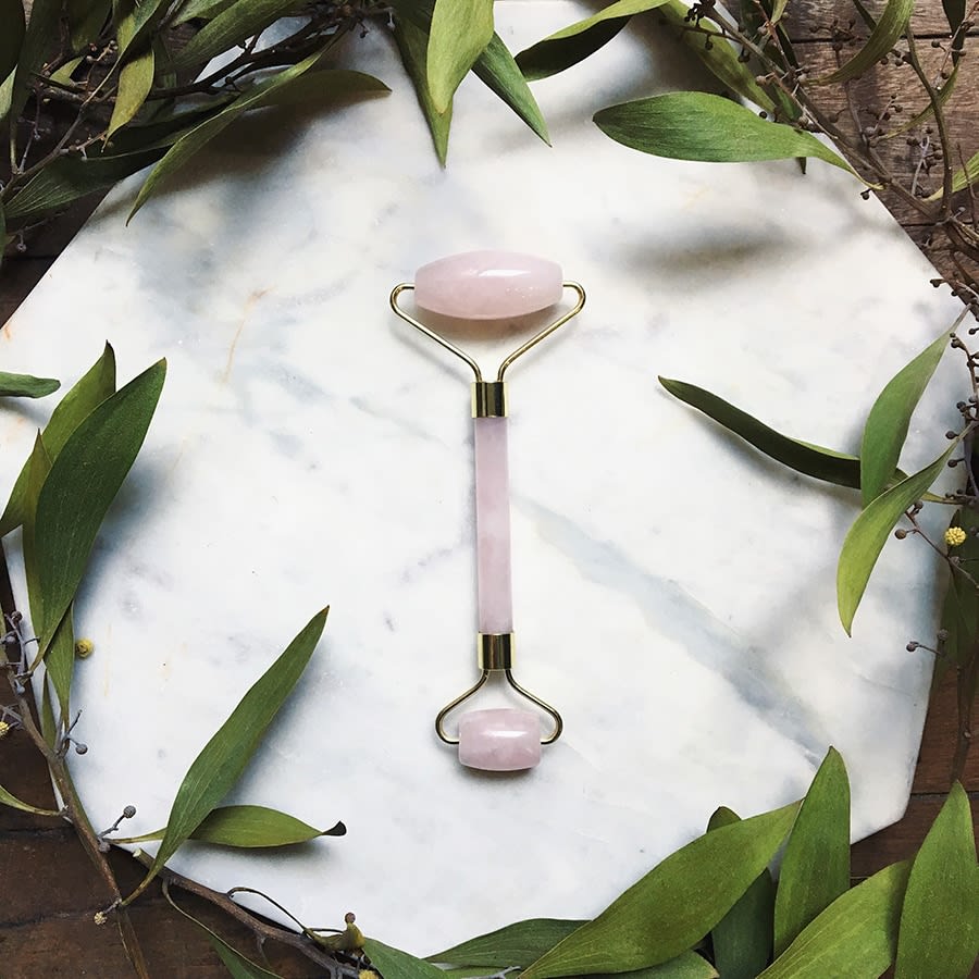 Rodillo de Cuarzo Rosado