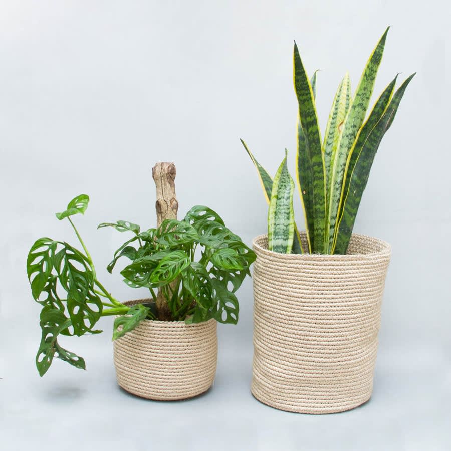 Canasto de fique mediano - Imagen 3