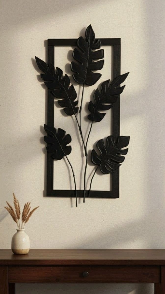 ​Tropical Monstera Leaves Metal Wall Art