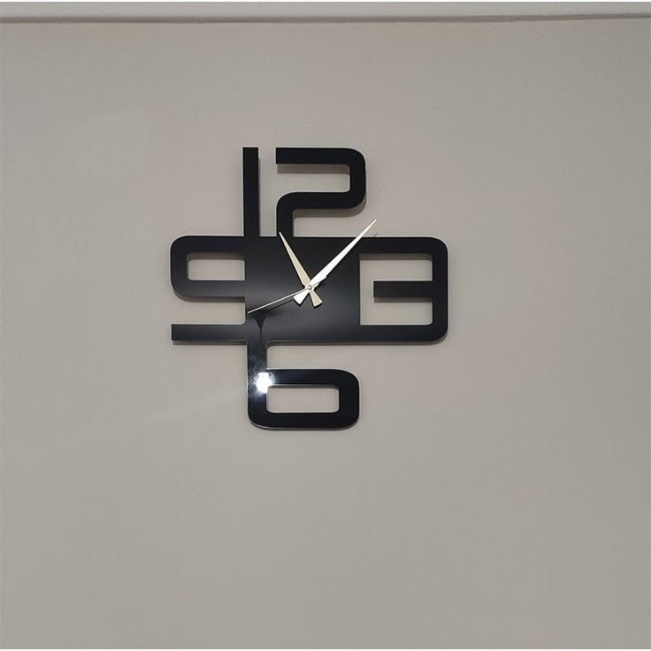 Abstract Geometric Acrylic Minimalist Wall Clock
