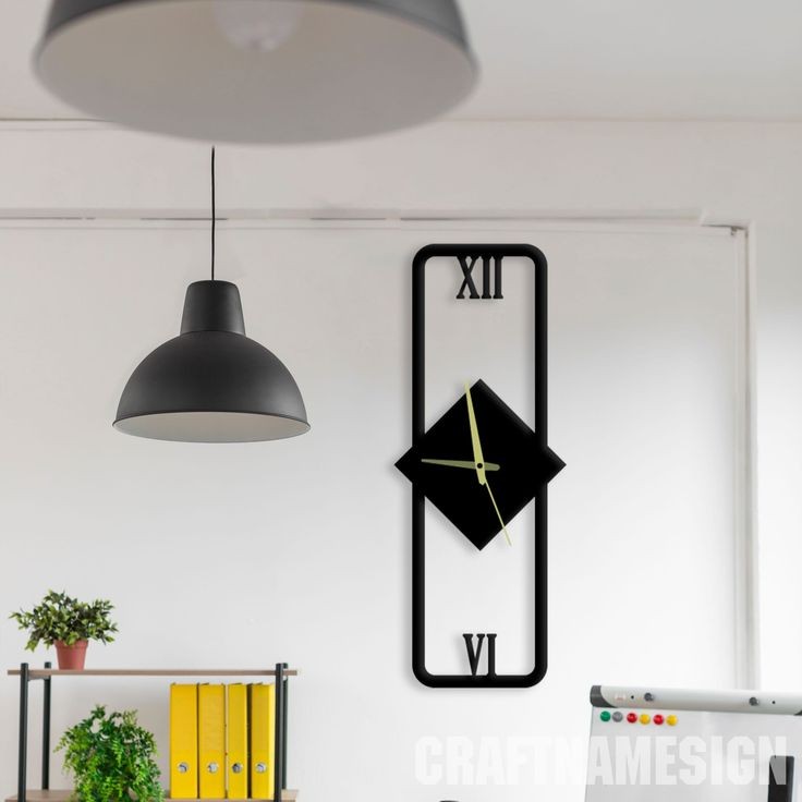 Modern Minimalist Diamond Dial Black Clock