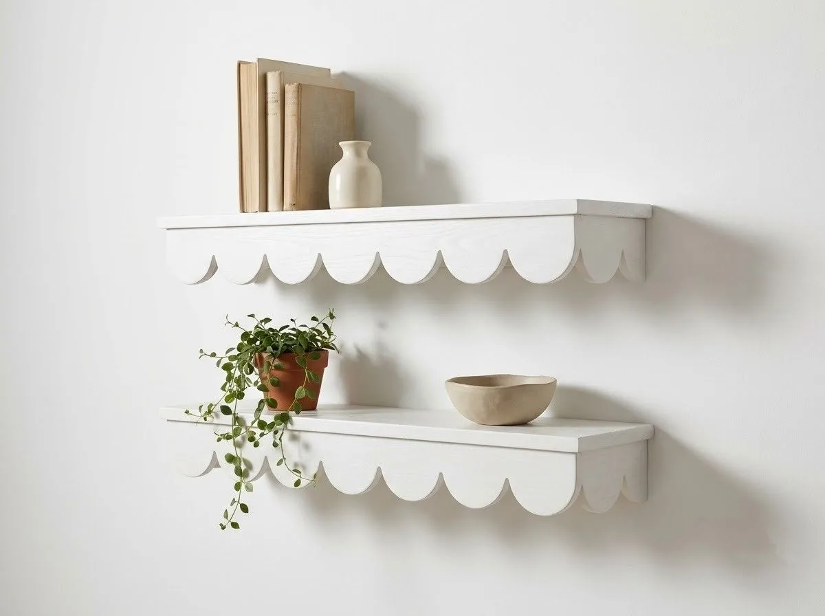 Scallop Wall Shelves
