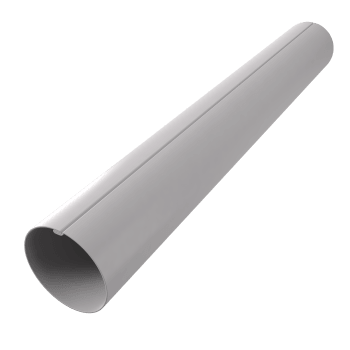 Nedløp Alu. N-70. 70mm  3m Alu.Lys Grå
