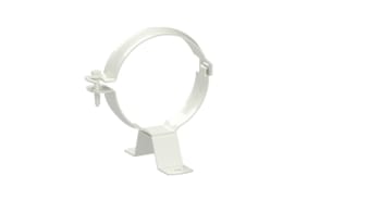 Klammer m.skrue 90 hvit