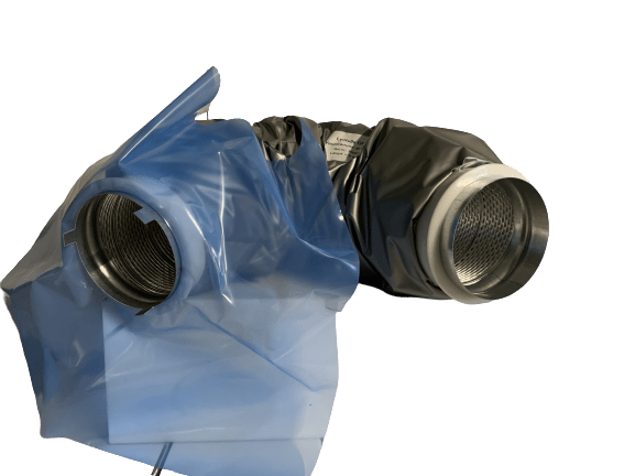 Flexibel LF 125-0,8m M/Ramme/Dampsperre