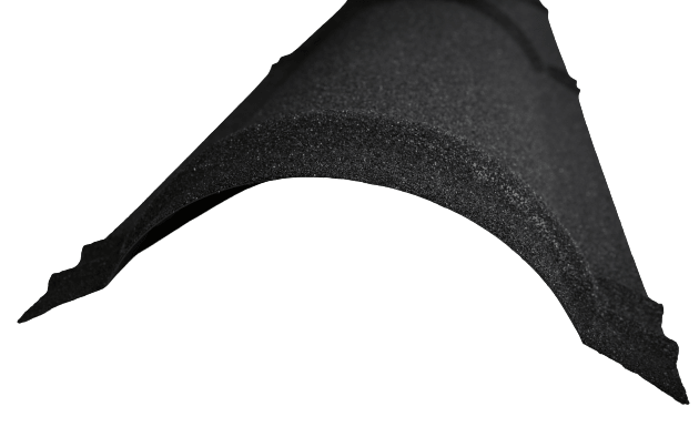 TerraPLEGEL Møne 2000mm Sort