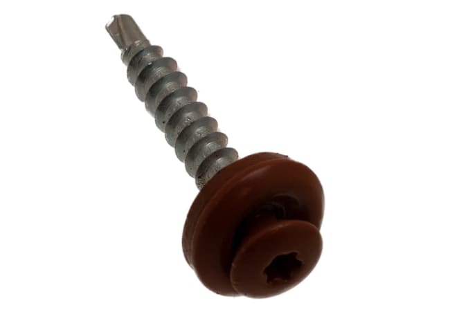 Skrue LP 4,8x35mm Tegelrød 8004 (50stk)