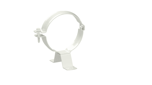 Klammer M.Skrue 100 Hvit