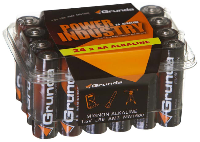 BATTERI GRUNDA POWER  AA 24-pk