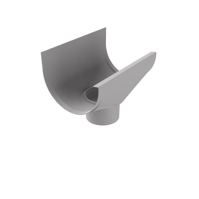 Trakt Rett 1213 T-120  Alu.Lys Grå