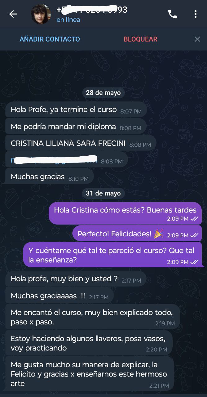 Testimonio real de alumna 4