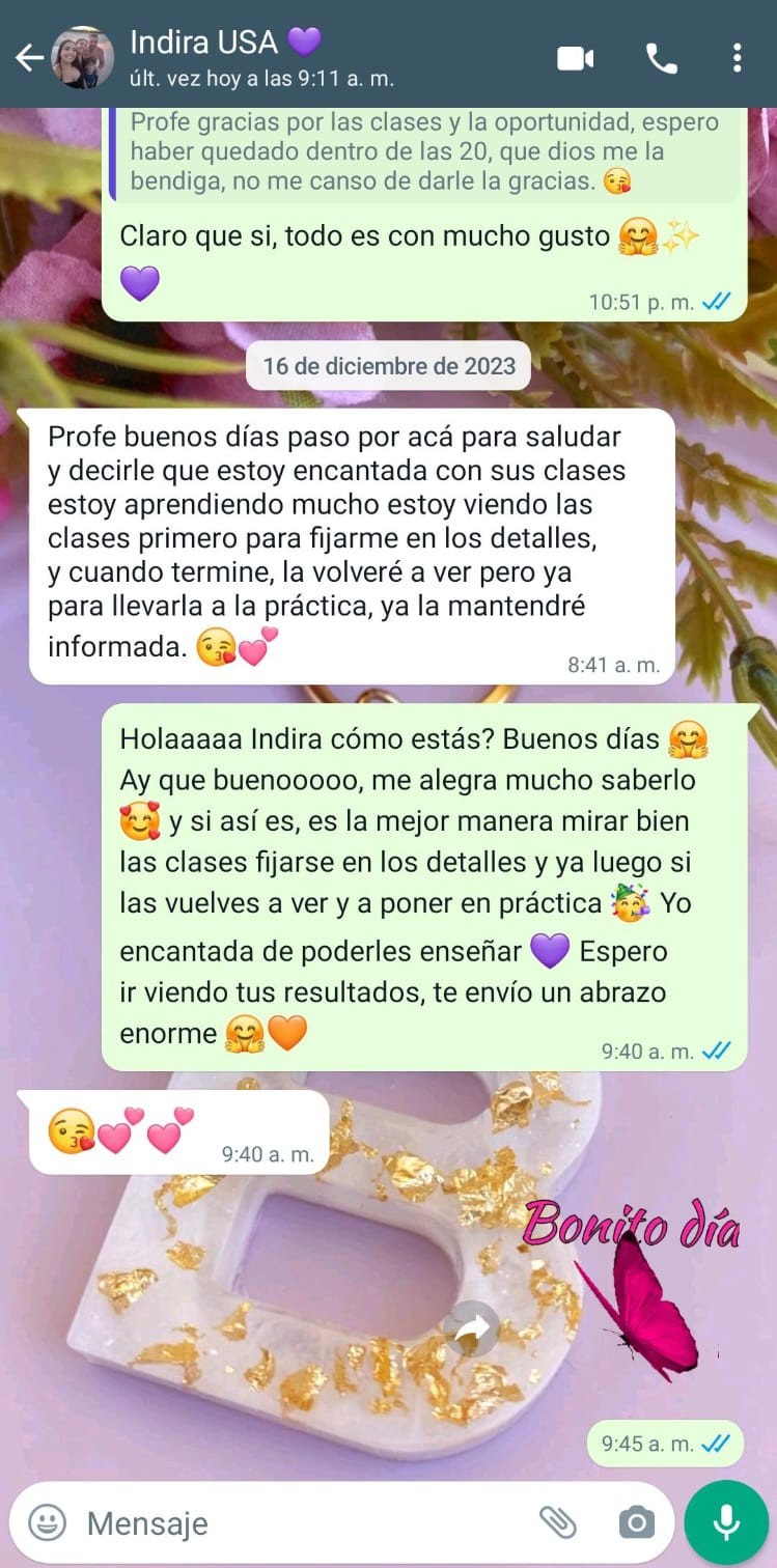 Testimonio real de alumna 45