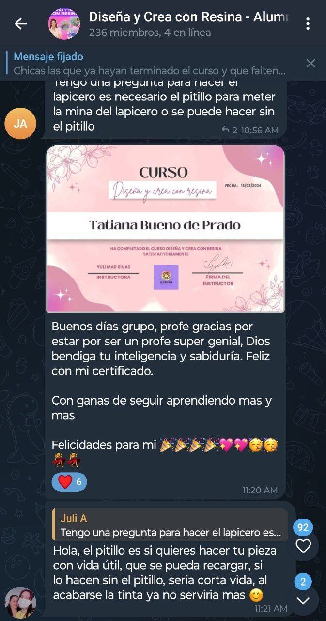Testimonio real de alumna 46