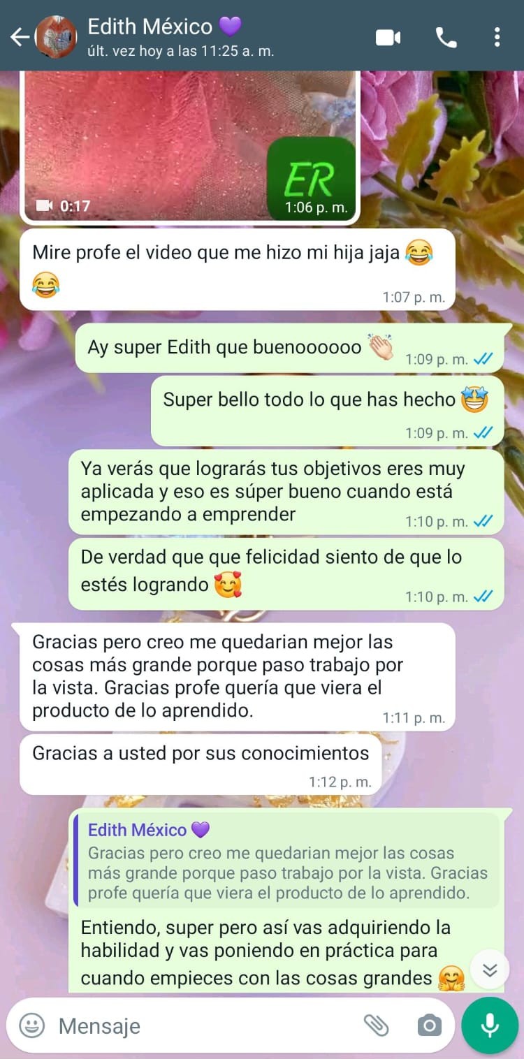 Testimonio real de alumna 50