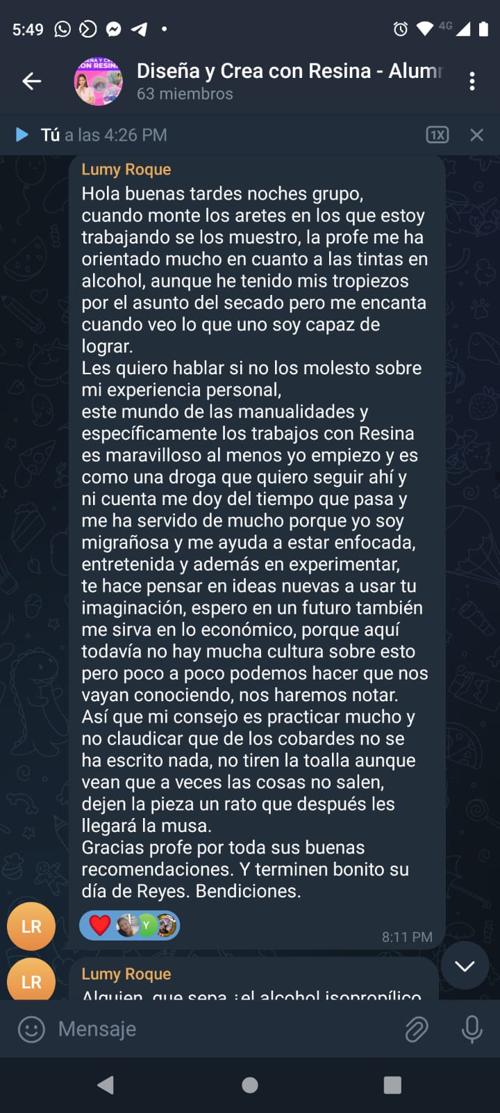 Testimonio real de alumna 56