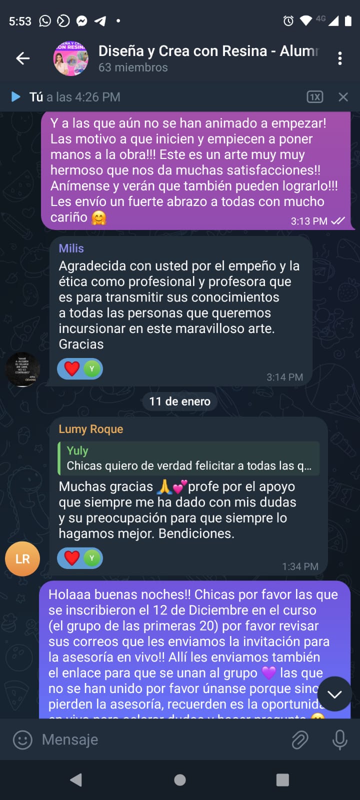 Testimonio real de alumna 62