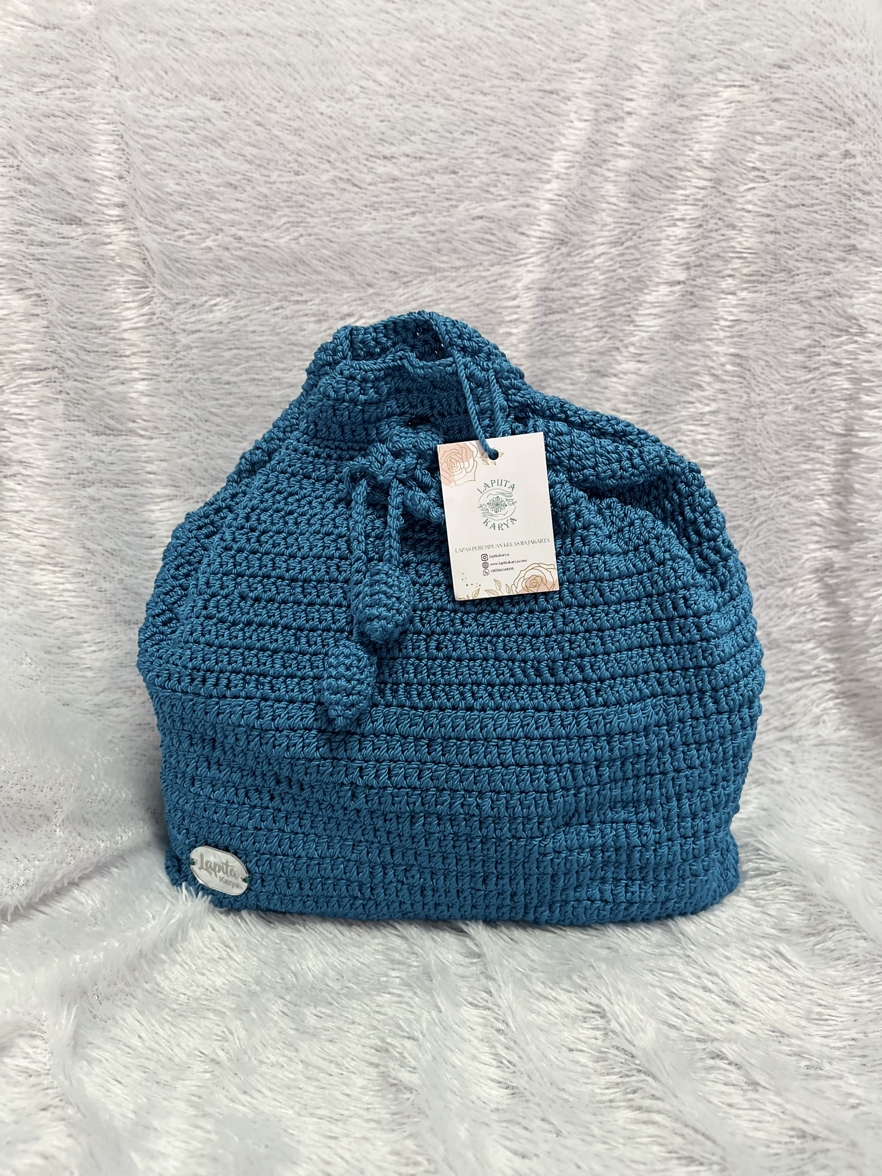 Tas Rajut (Biru)