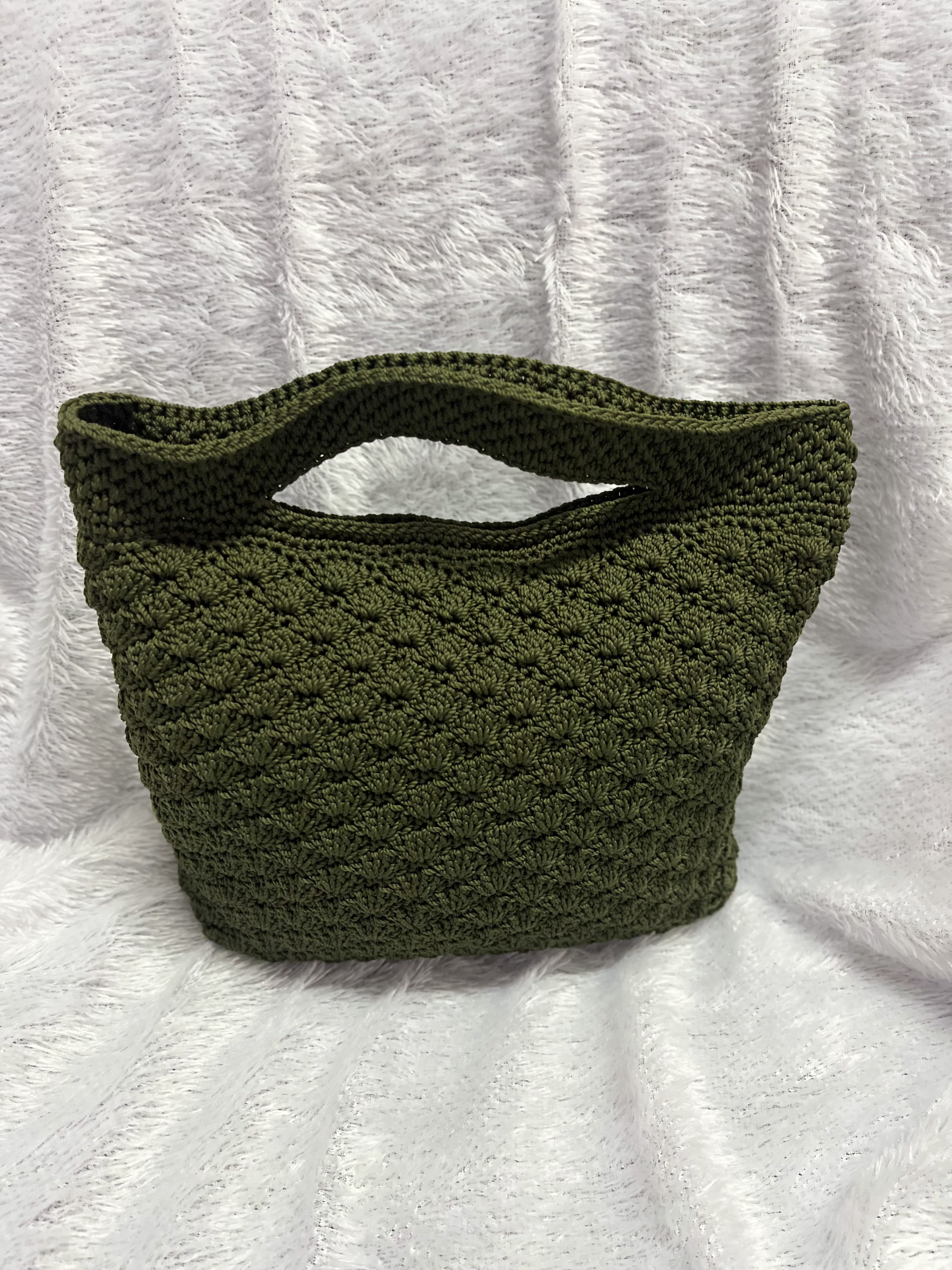 Tas Jinjing Rajut (Hijau Army)