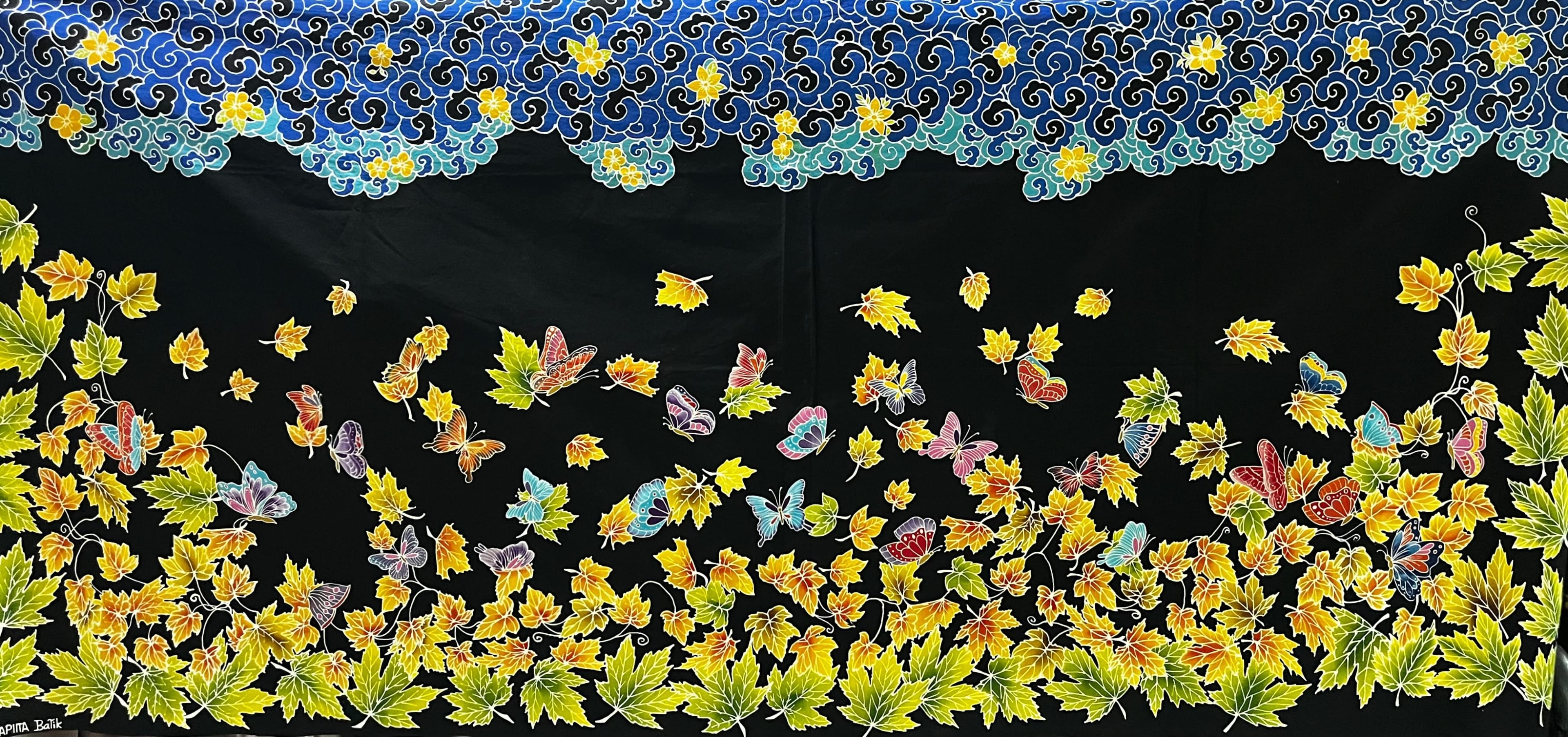 Batik Tulis (Motif Megamendung & Daun)