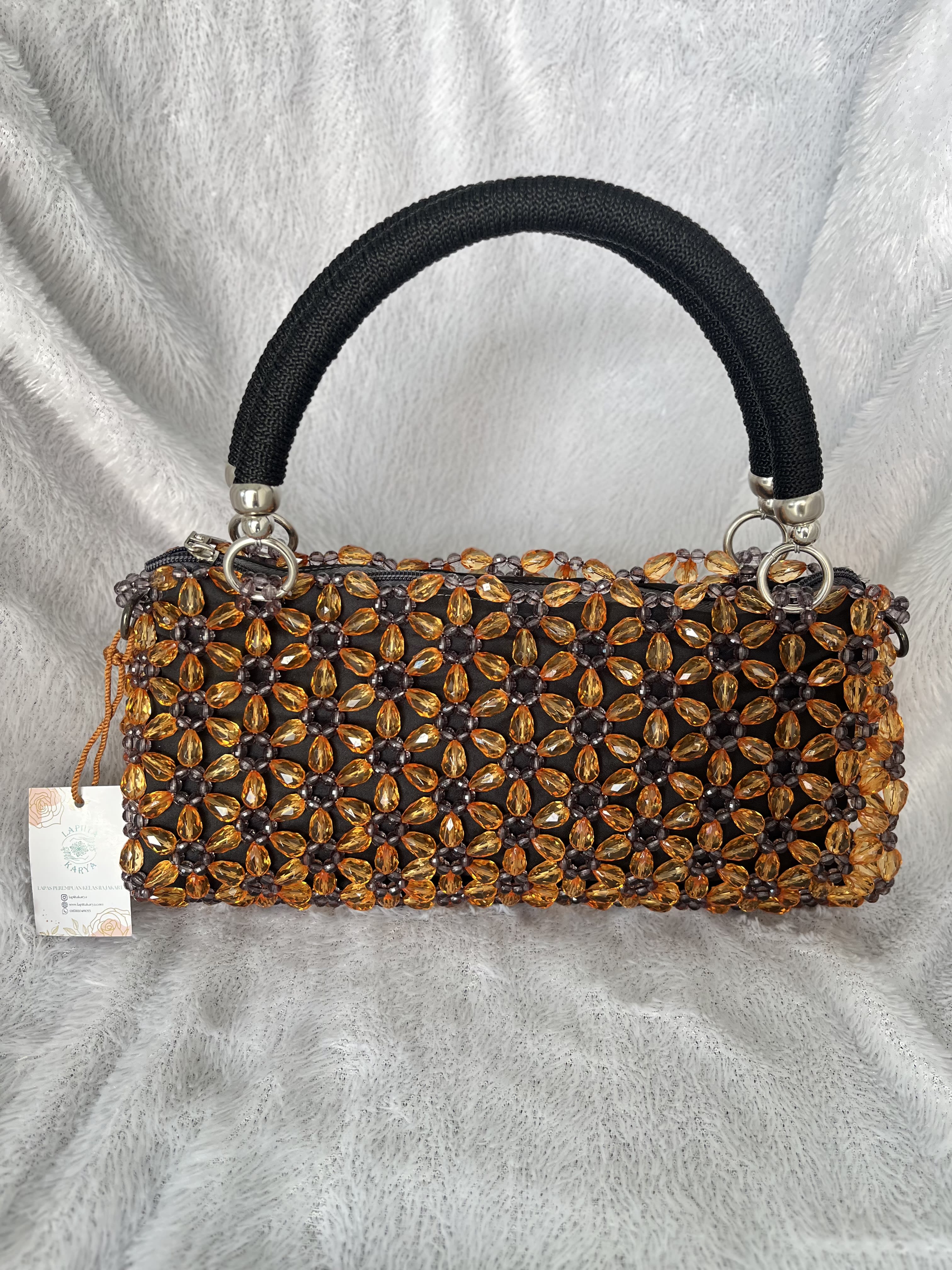 Tas Jinjing Mote (Orange & hitam)