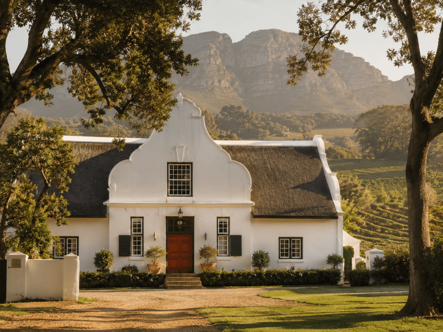 Cape Dutch guesthouse in the Constantia vineyards