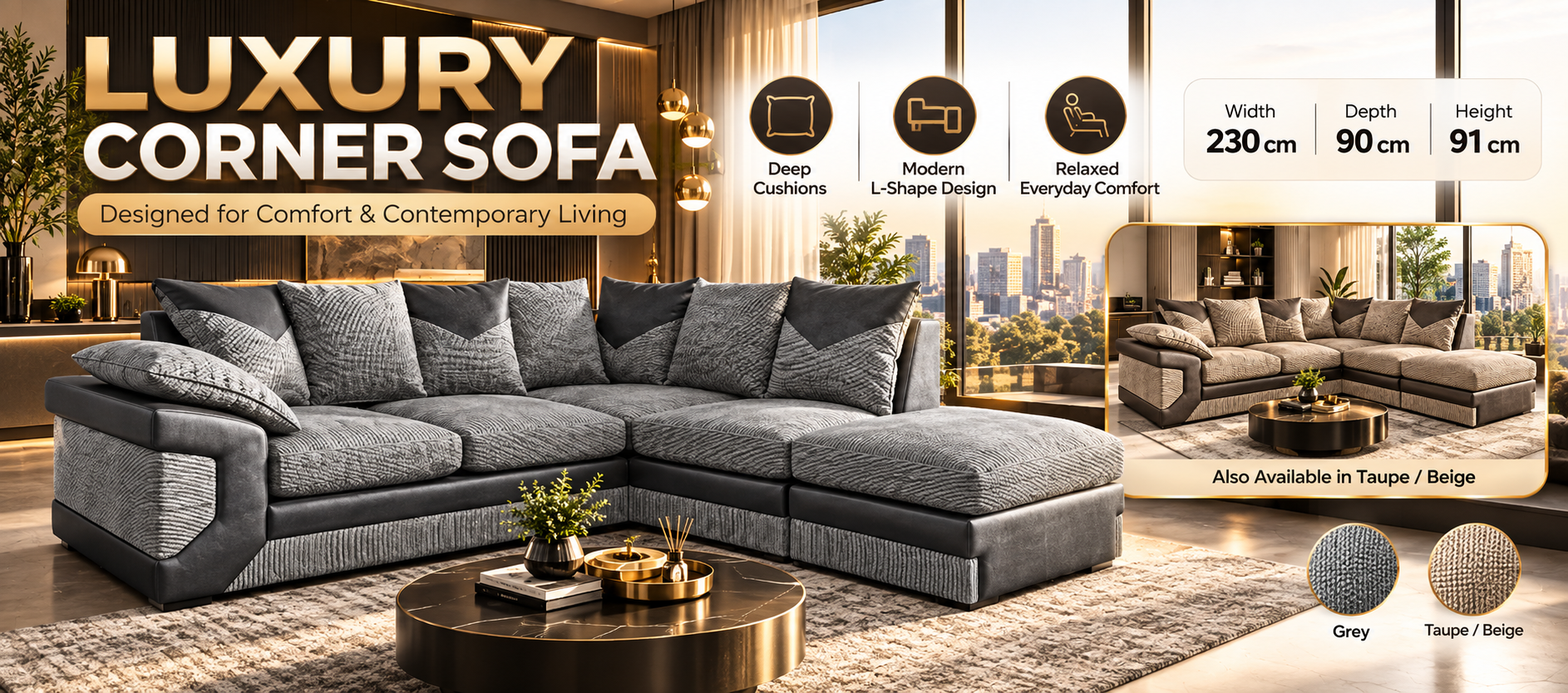 Dino corner sofa banner 3