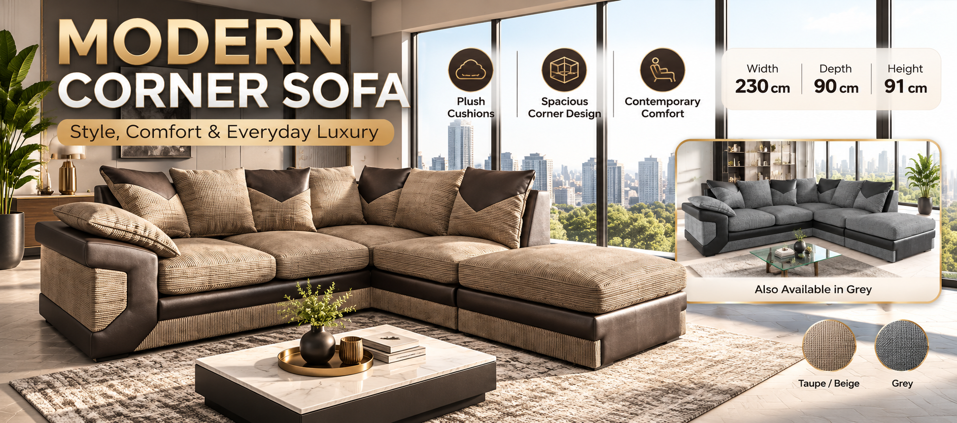 Dino corner sofa banner 4