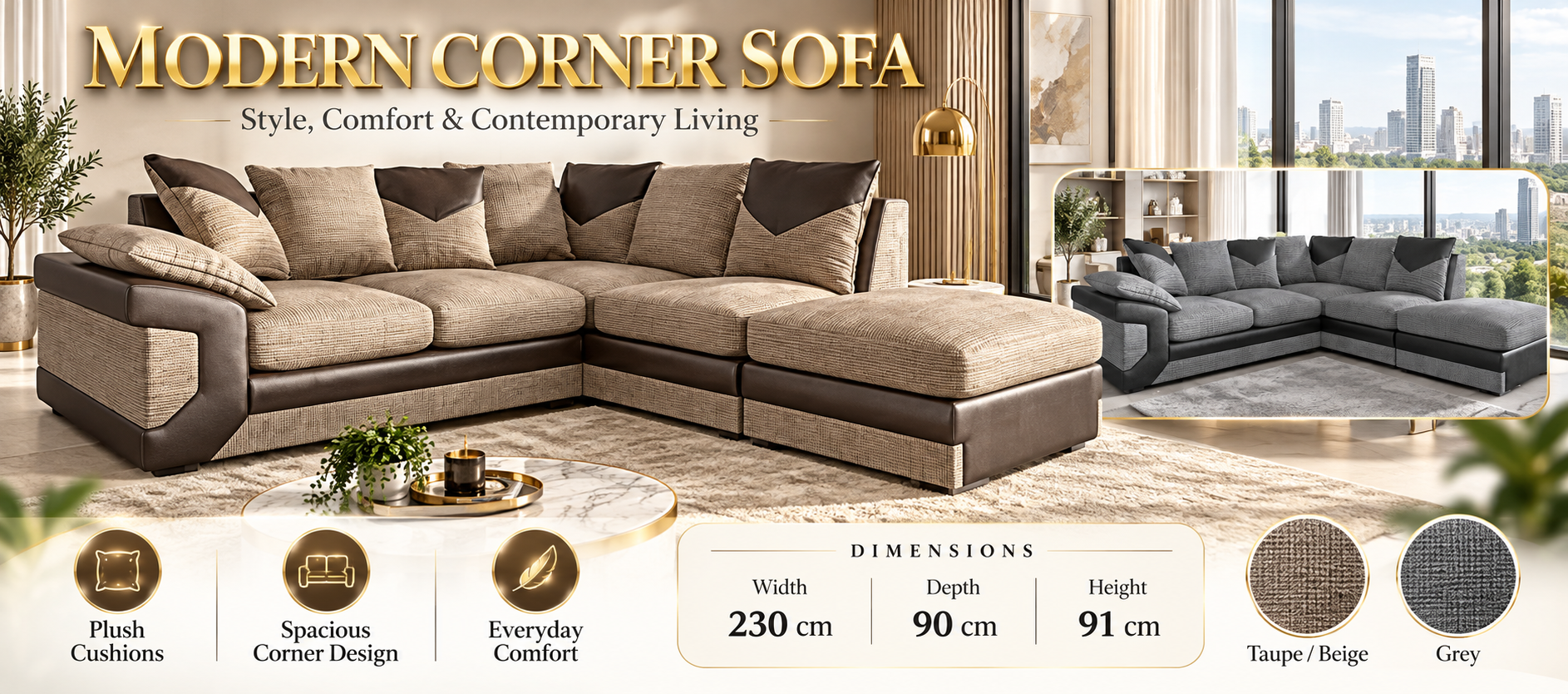 Dino corner sofa banner 2