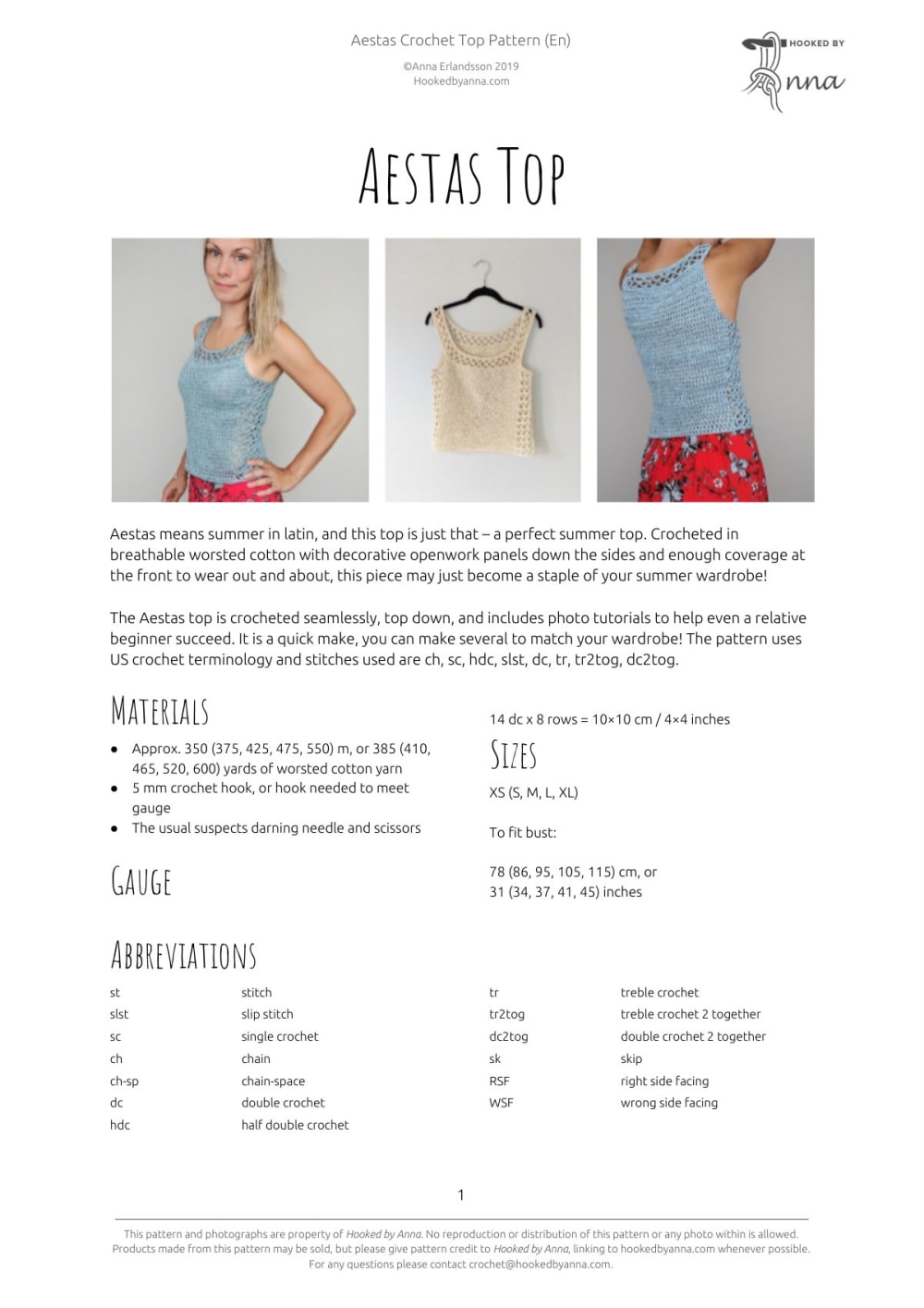 Three women wearing the Aestas crochet top in blue, cream and pink with openwork side panels