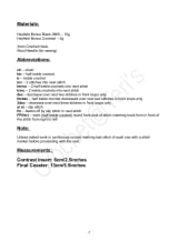 Materials, abbreviations, note and measurements page for the UK terms version