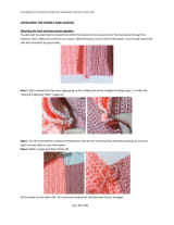 Attaching the panels and sleeves page with photos of the shoulder seam