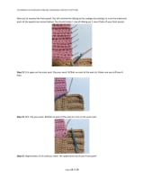 Page showing the front ribbing being crocheted along the front edge
